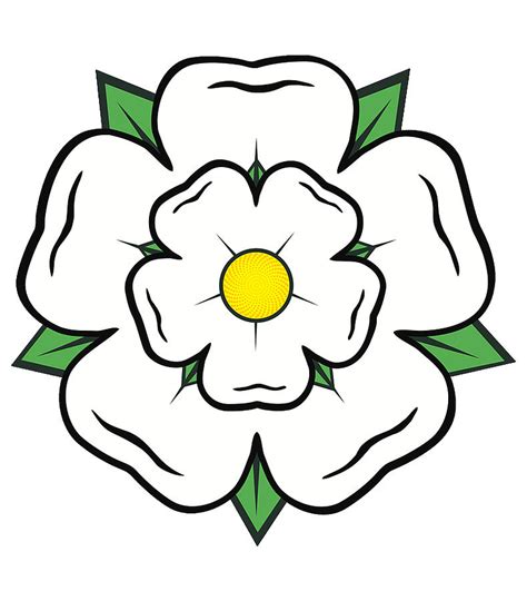 white rose of yorkshire emblem